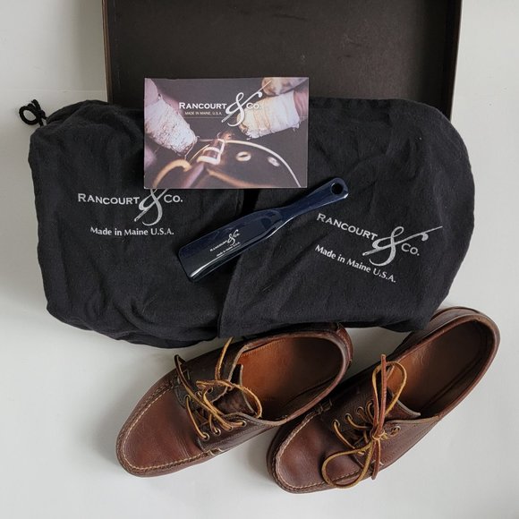 Handmade Rancourt & Co Baxter Ranger Moc Brown, Men's Sz 8D - Picture 5 of 12
